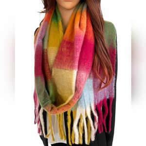 Multicolor Plaid Women's Scarf